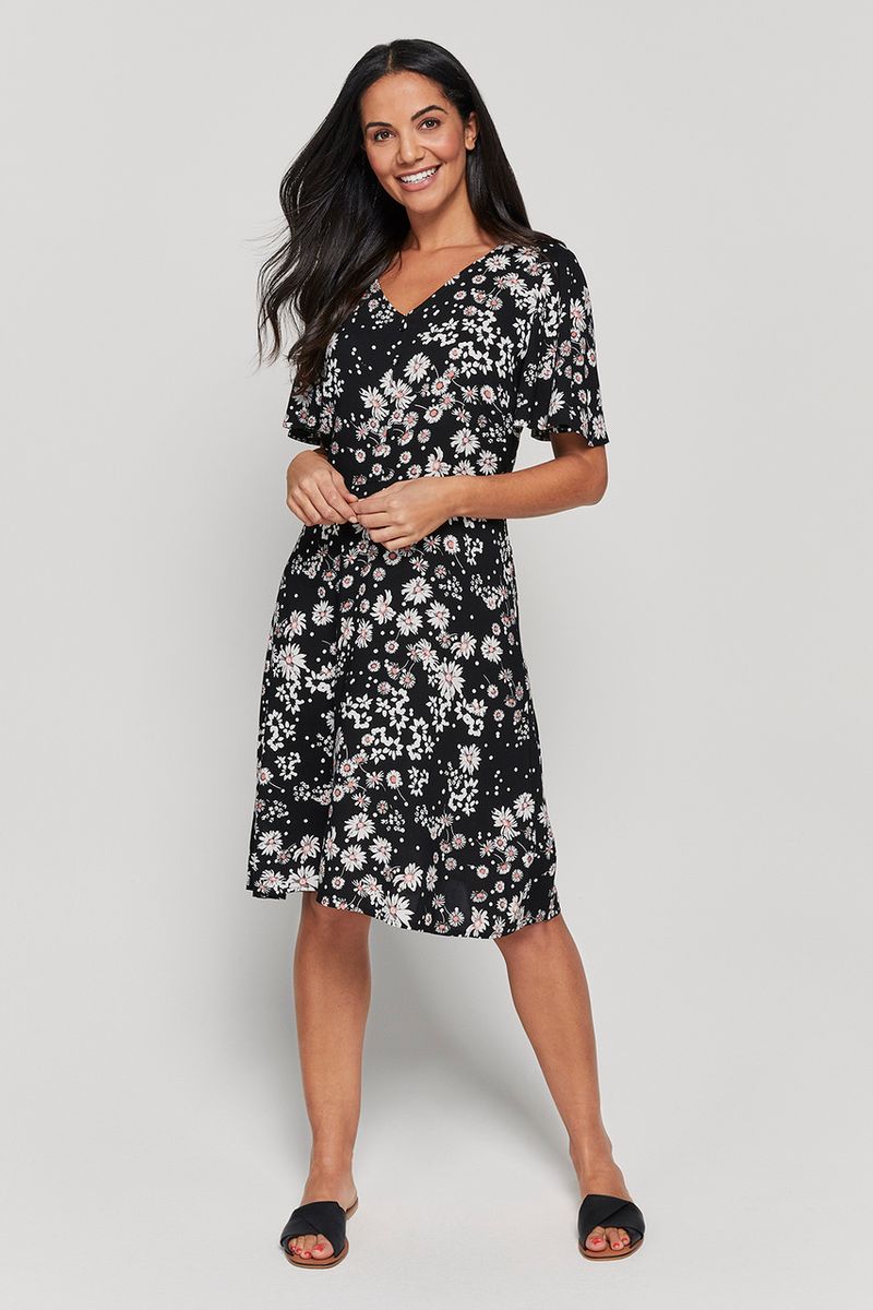 Clover Floral Tea Dress