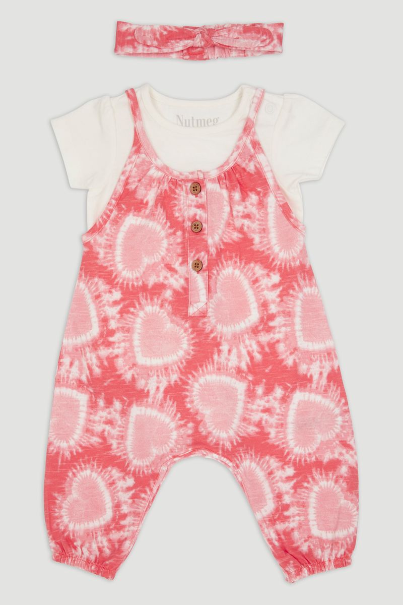 Tie Dye Dungaree & Headband