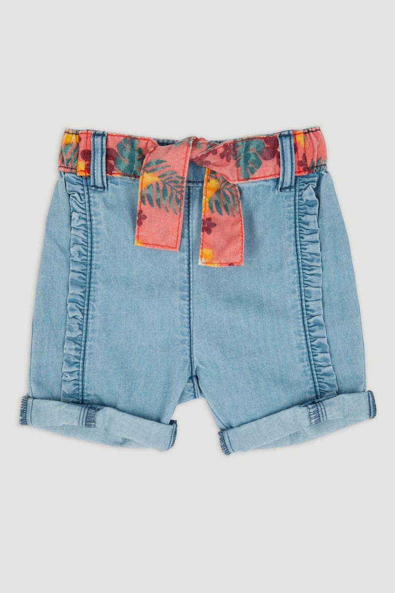 Pull On Denim Shorts