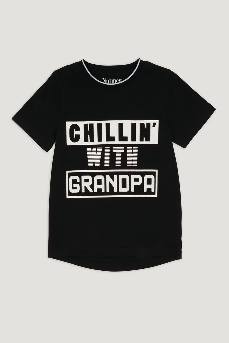 Chillin with Grandpa Slogan T-shirt