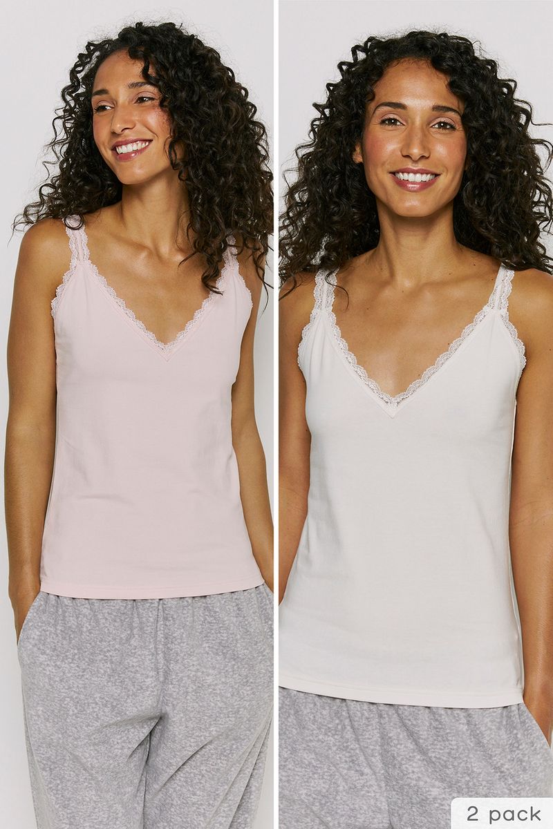 2 Pack Lace Vest Tops