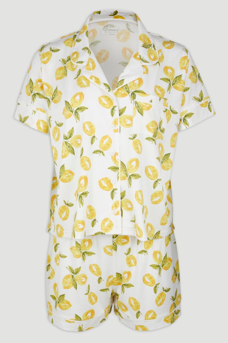 Lemon Print Pyjamas