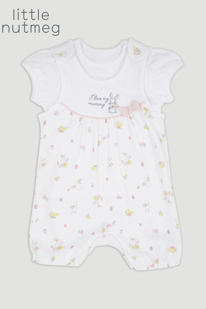 Little Nutmeg Bunny Romper Set