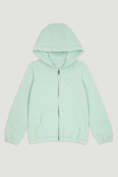 girls mint green hoodie