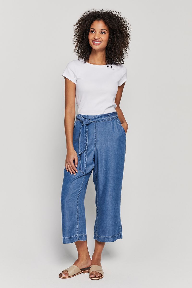 Wide Leg Tencel Culottes
