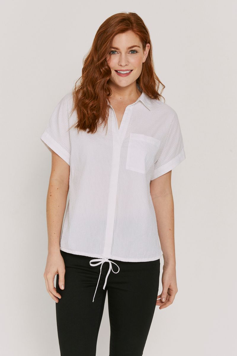 White Tie Front shirt
