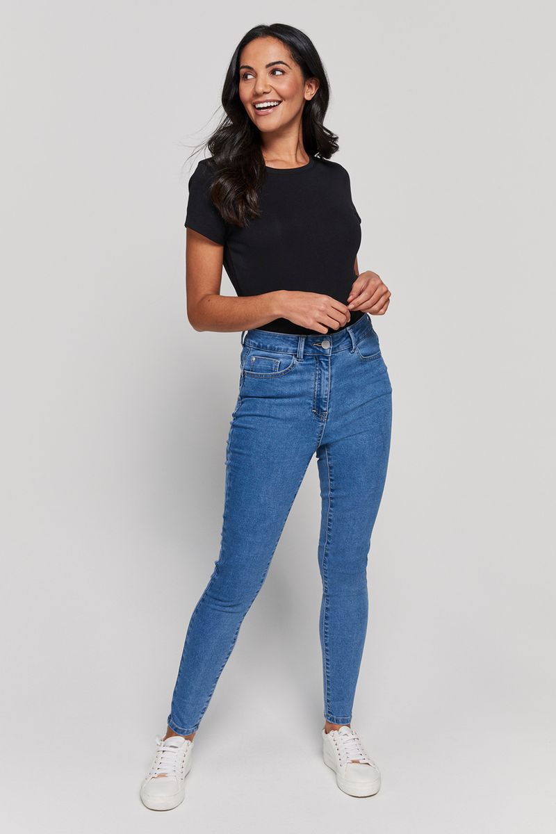 Light Wash Shaper Denim Jeans