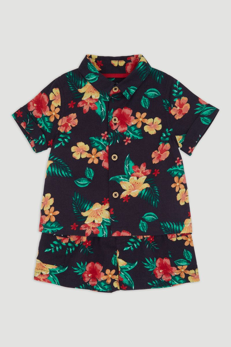 Tropical Woven Short Set
