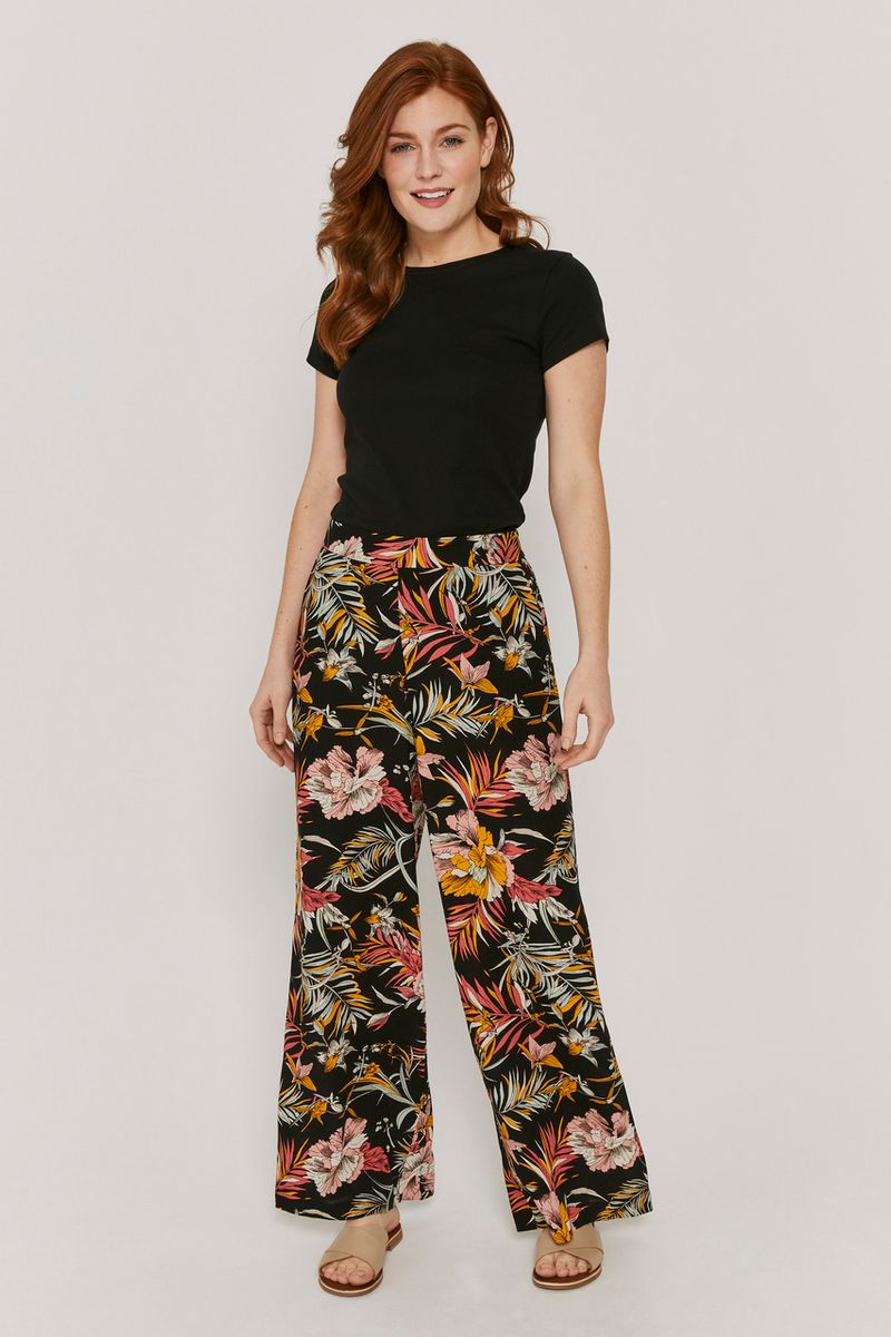 Floral Wide Leg Trousers
