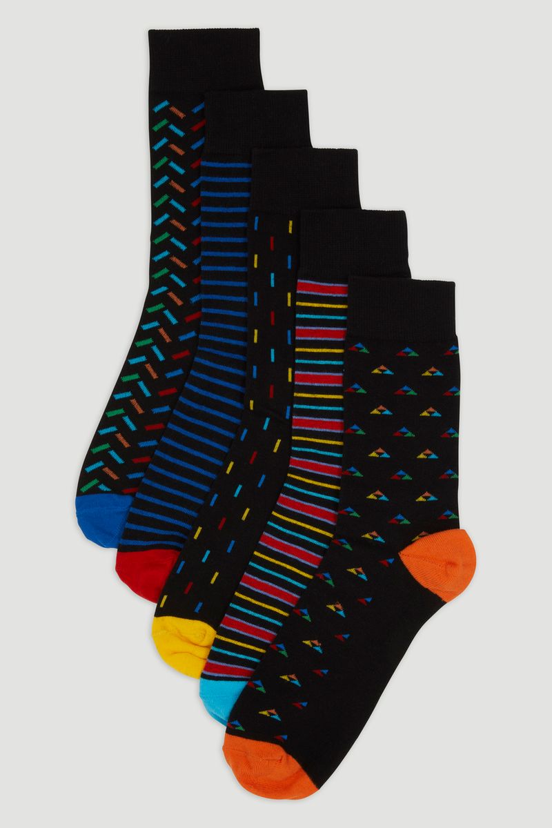 5 Pack Pattern Socks