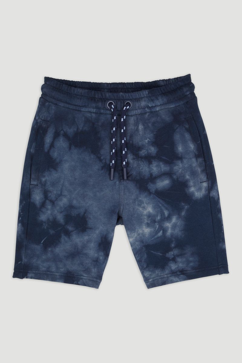 Blue Tie Dye Sweat Shorts