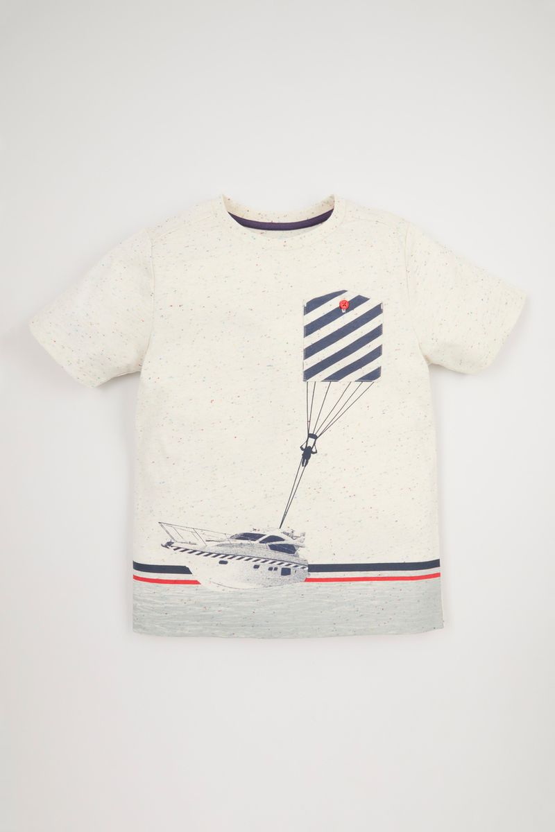 Speedboat Print T-shirt