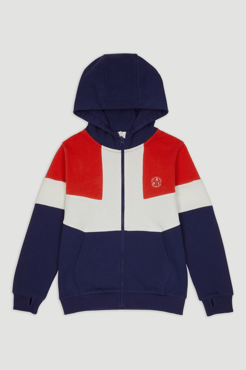 Retro Colour Block Hoodie