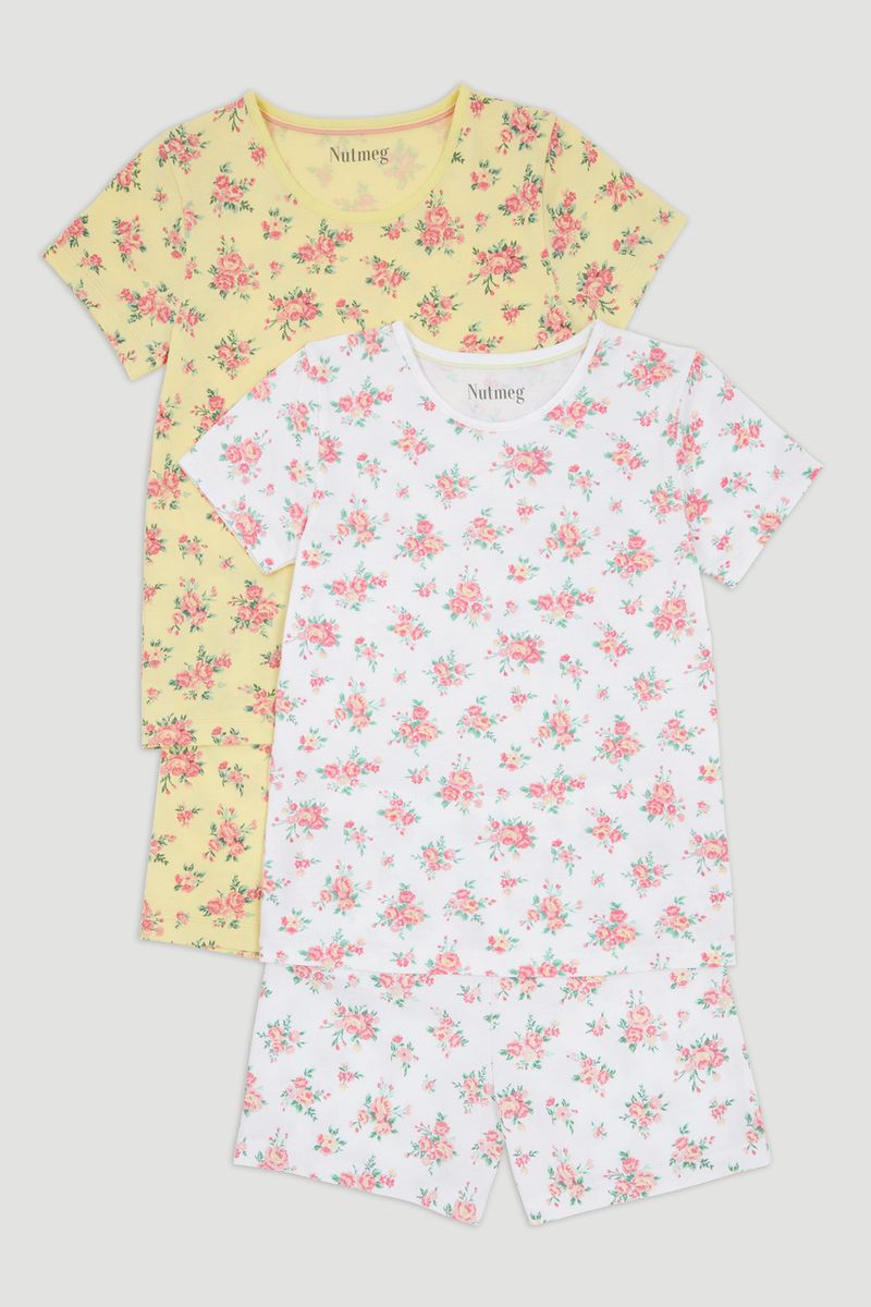 2 Pack Floral Pyjamas