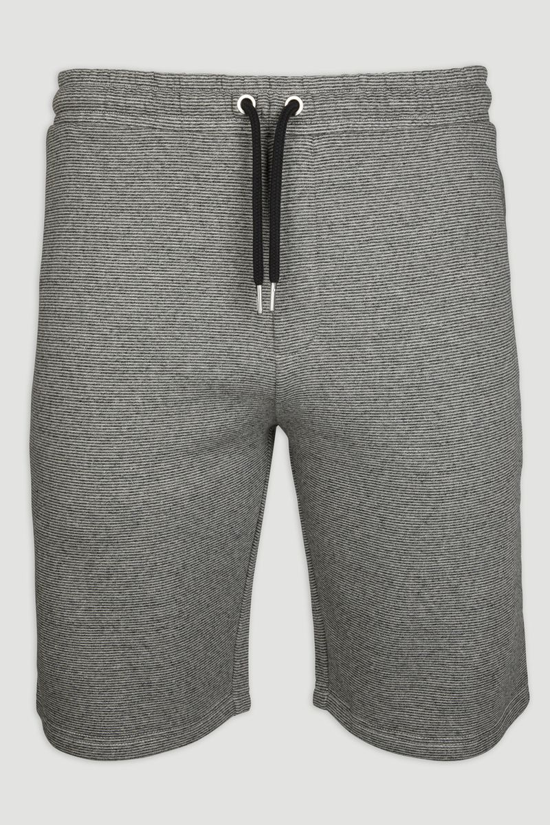 Grey Textured Sweat Short