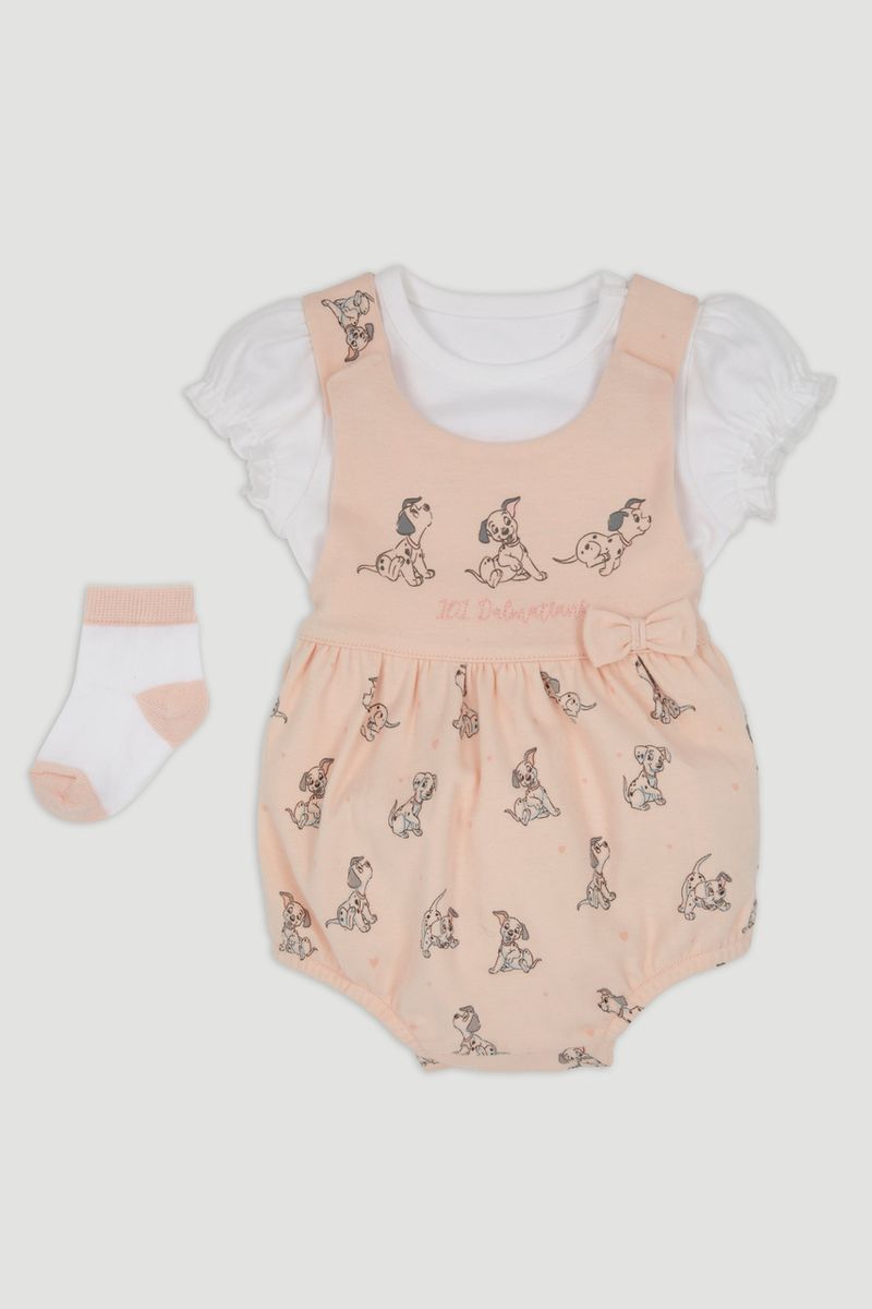 Disney 101 Dalmatians Pink Romper Set