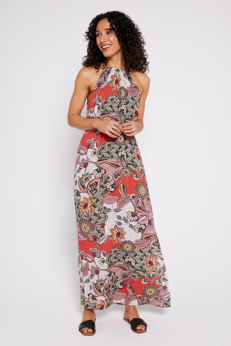 Floral Print Maxi Dress