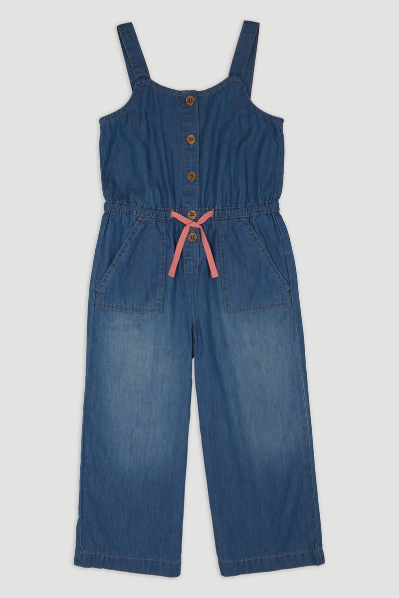 Denim Sleeveless Jumpsuit