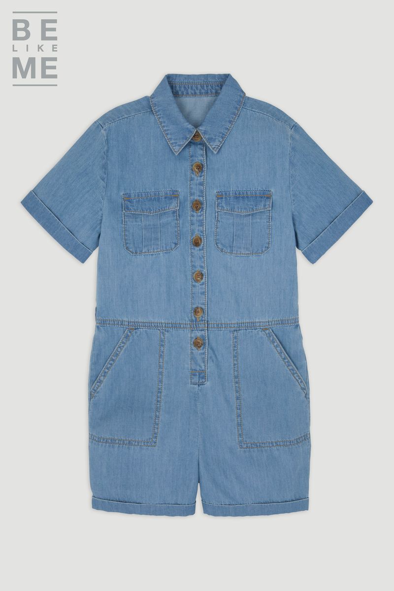 Be Like Me Denim Playsuit