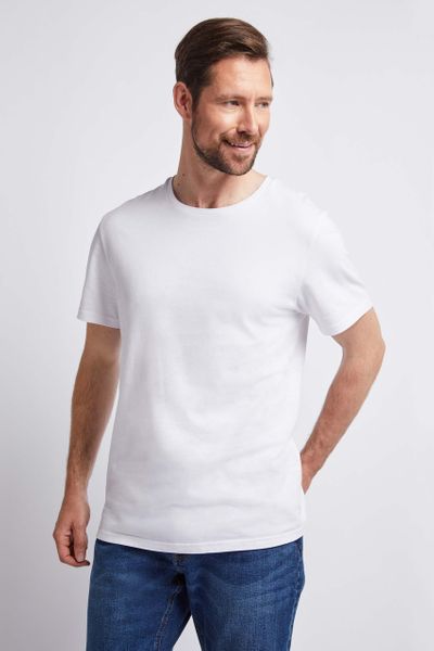 plain white crew neck t shirt