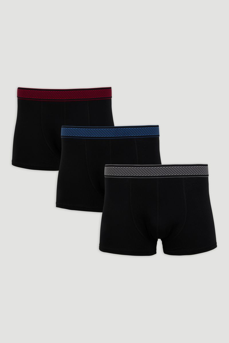 3 Pack Black Hipsters
