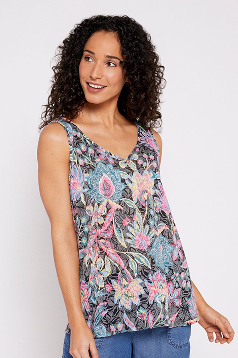Floral Print Vest