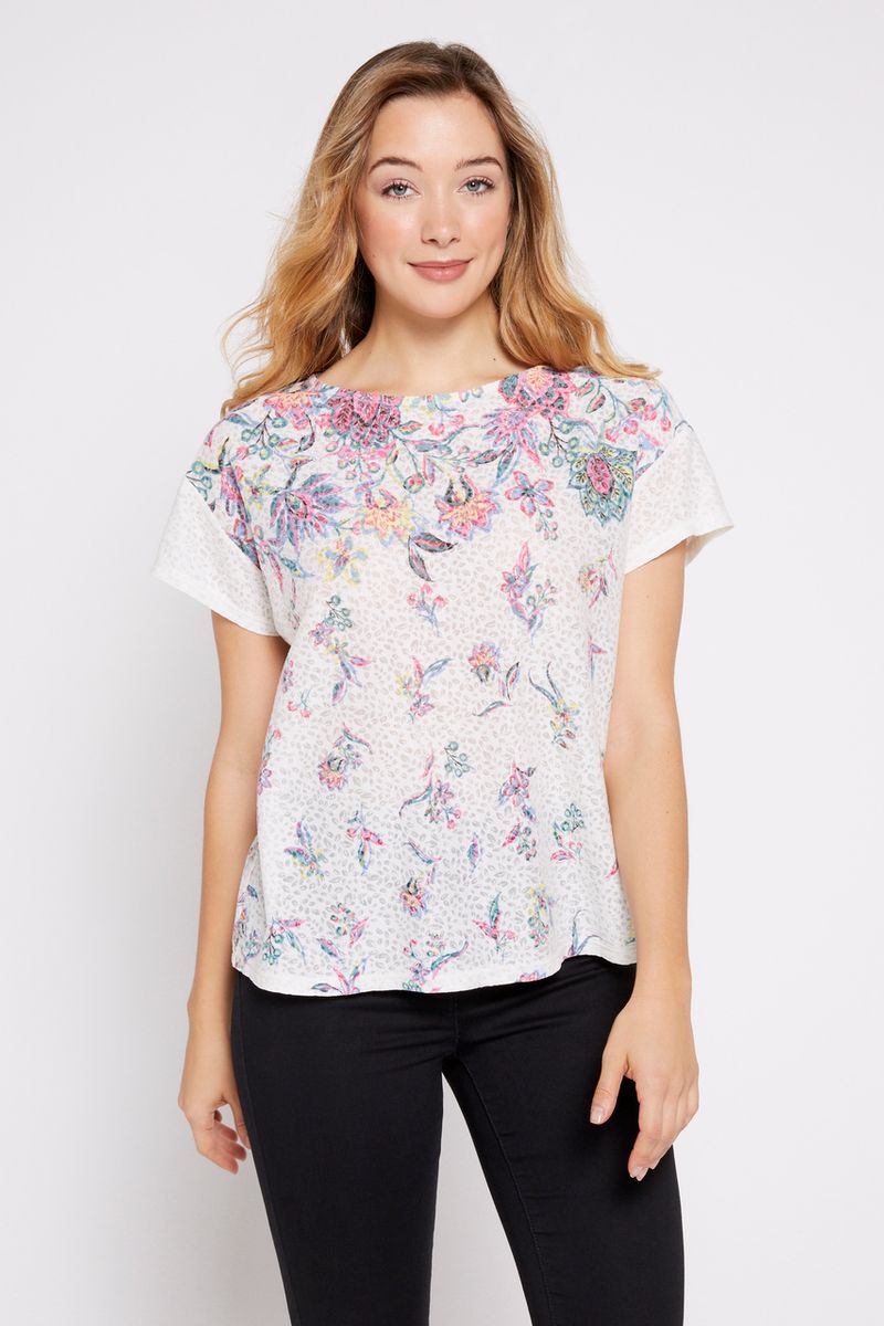 Light Floral Print T-shirt