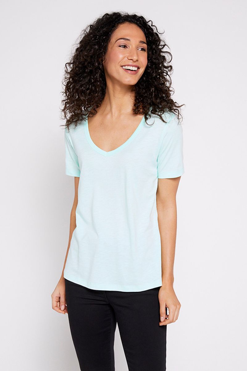 Short Sleeve Spearmint Blue T-shirt