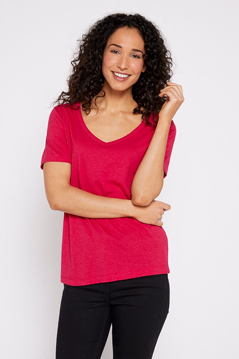 Cerise Pink Short Sleeve T-shirt