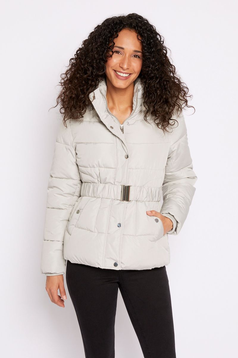 Short Padded Pearl Coat