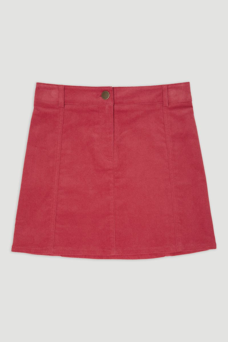 Pink Cord Skirt