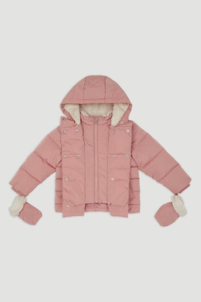 girls coat with mittens