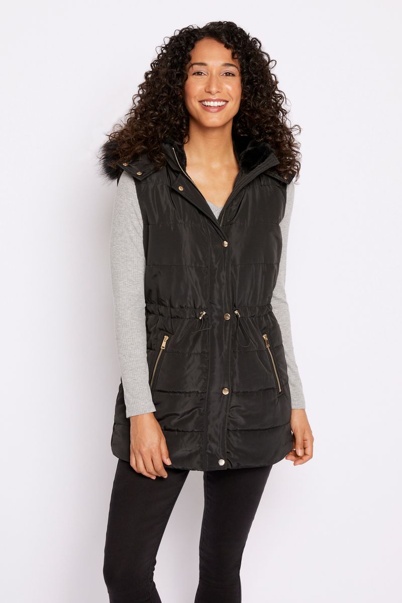 Black Padded Gilet