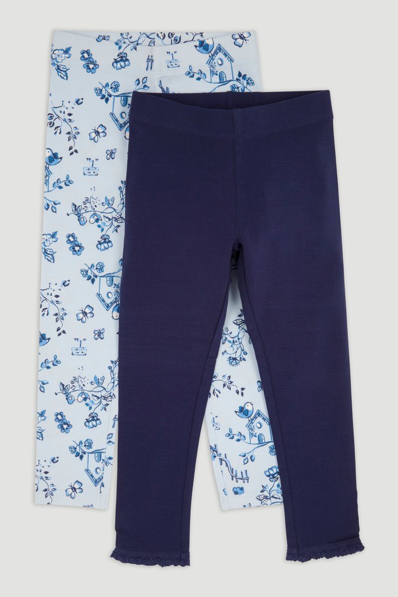 2 Pack Blue Bird leggings