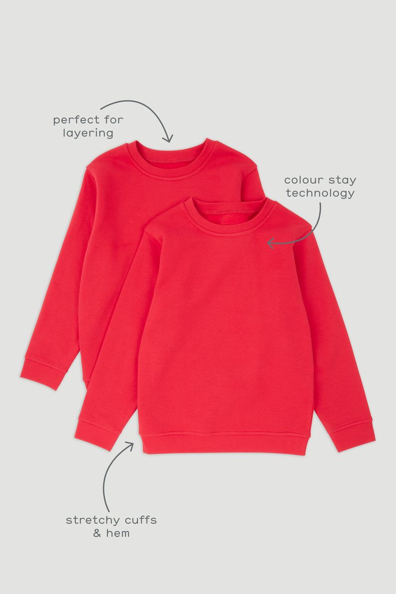 2 Pack Red Sweatshirts