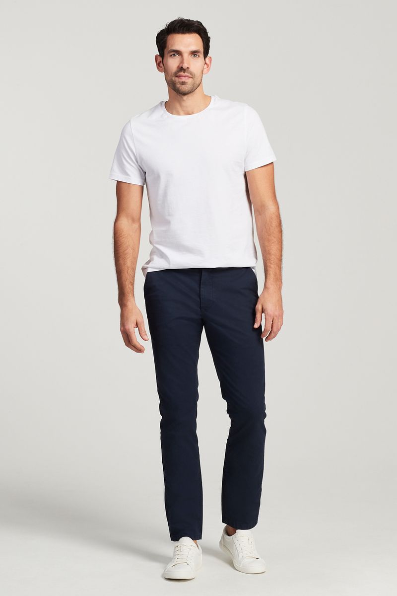 Navy Chino Trousers