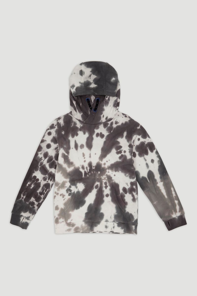 Monochrome Tie Dye Hoodie
