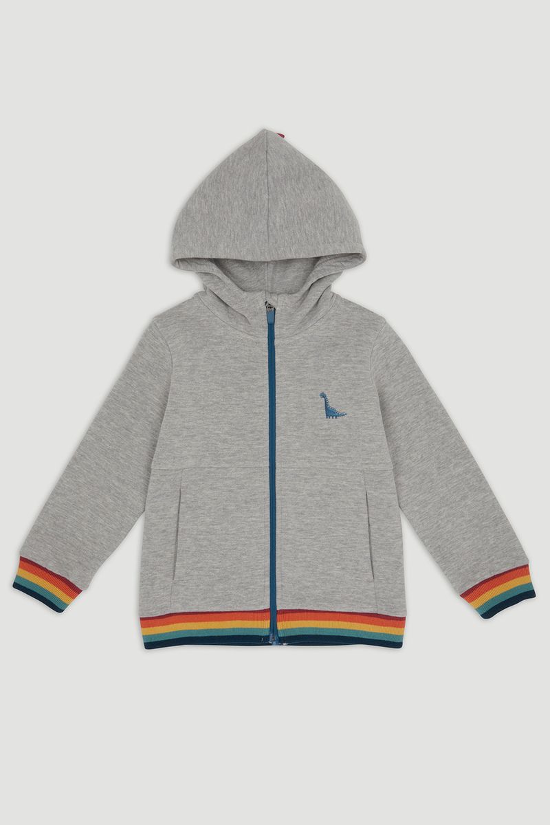 Rainbow Trim Hoodie
