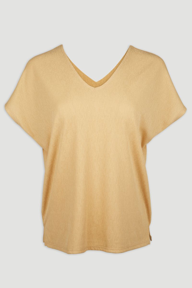 V-neck Yellow Top