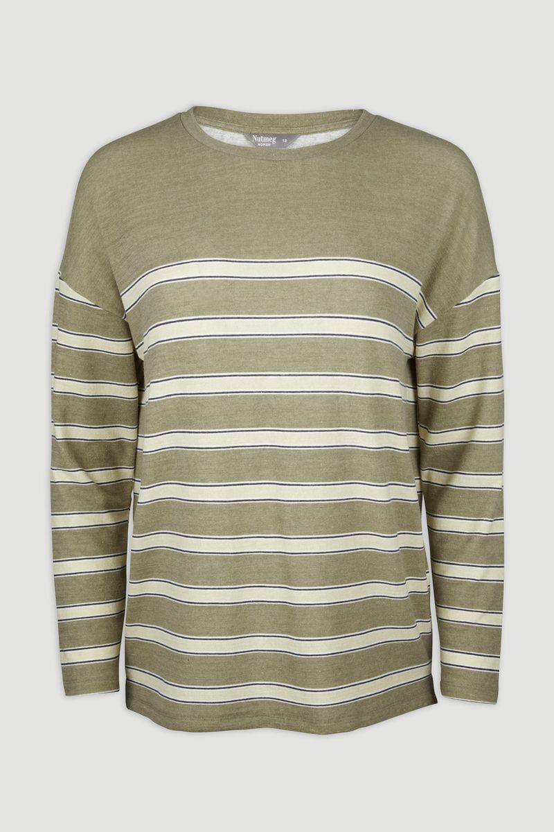 Green Stripe Top