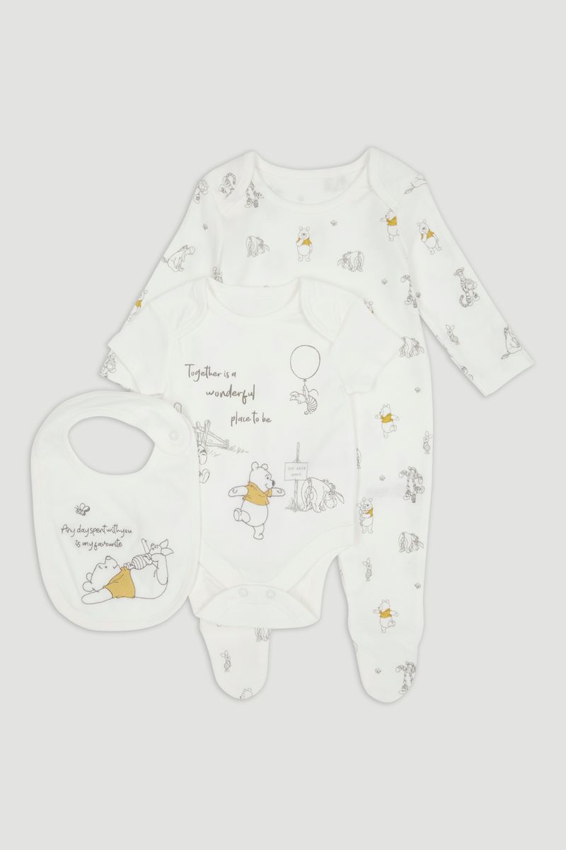 Disney Winnie the Pooh 3 Piece White Starter Set