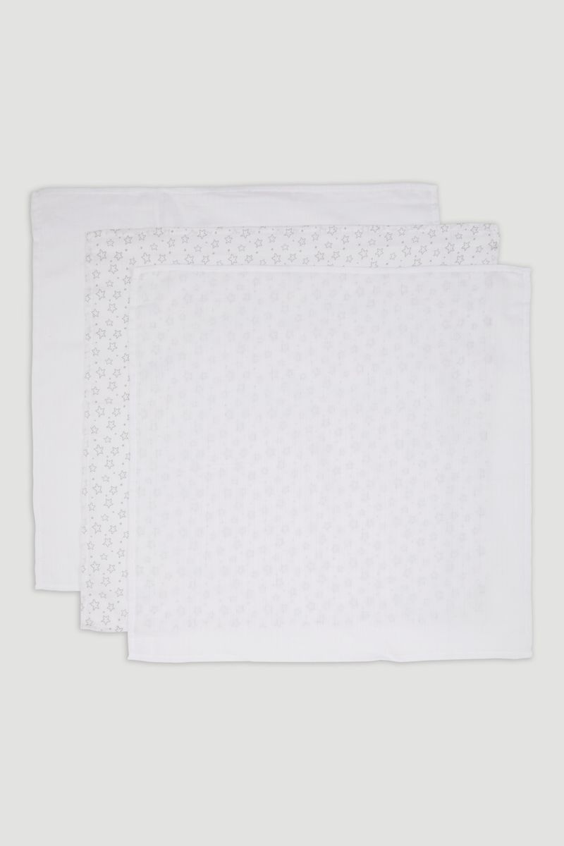 3 Pack Star Muslin Squares