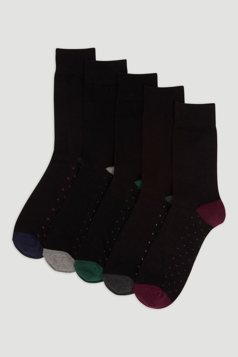 5 Pack Patterned Socks