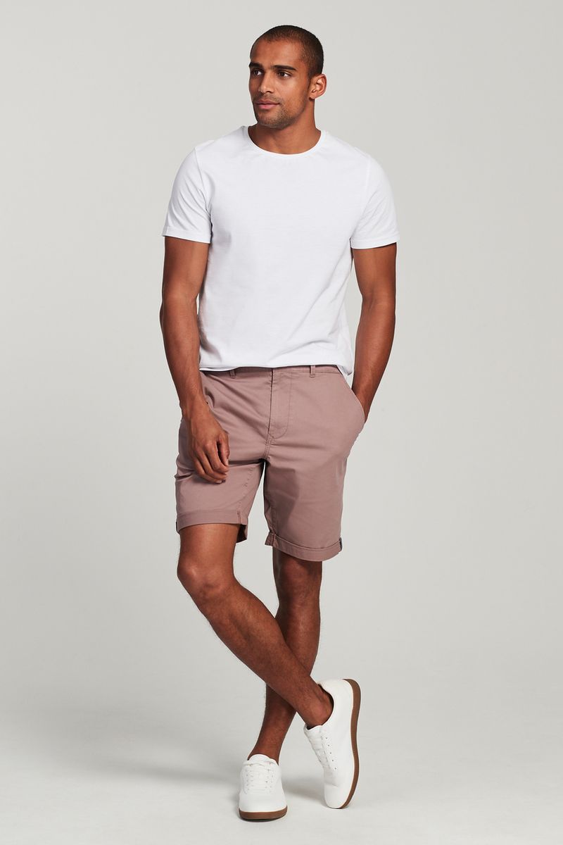 Mauve Chino Shorts