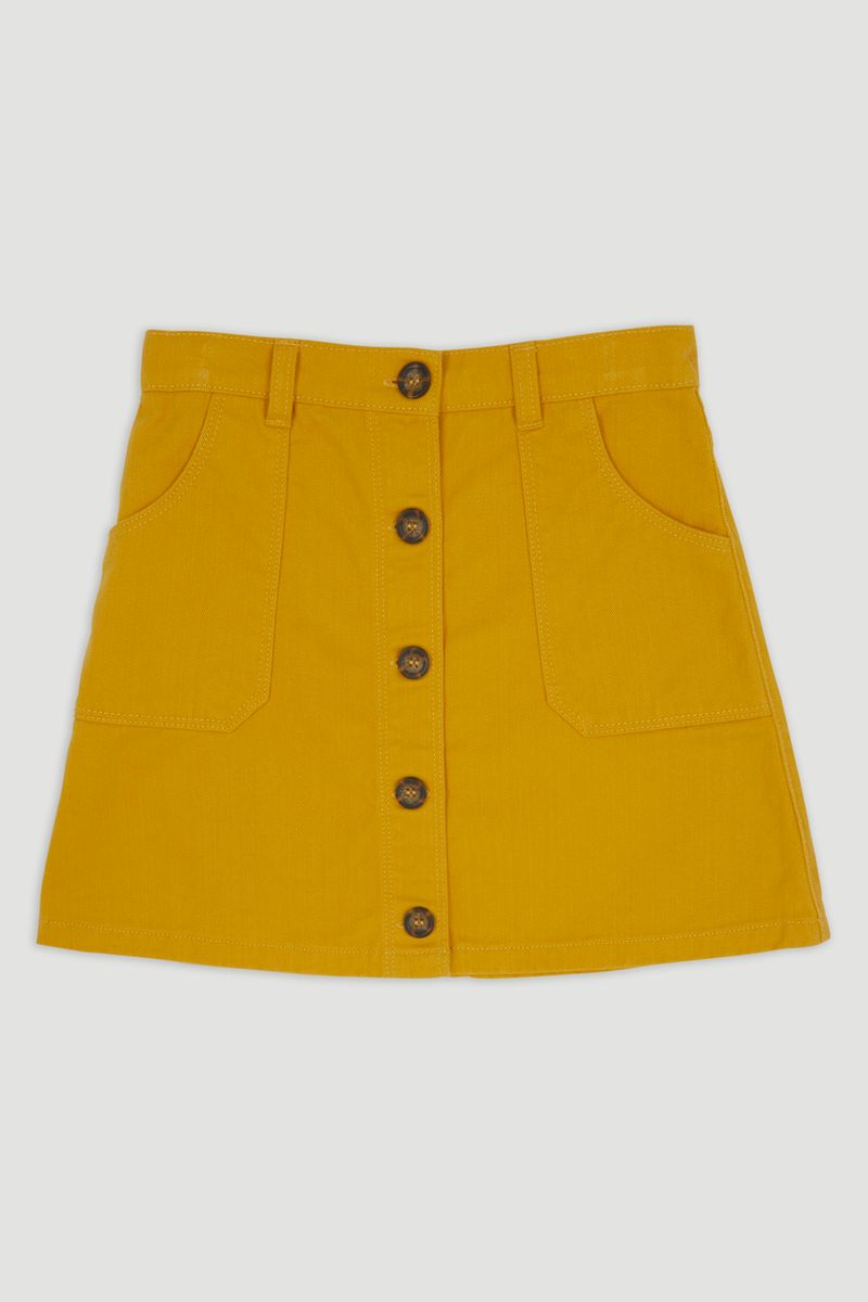 Mustard Twill Skirt