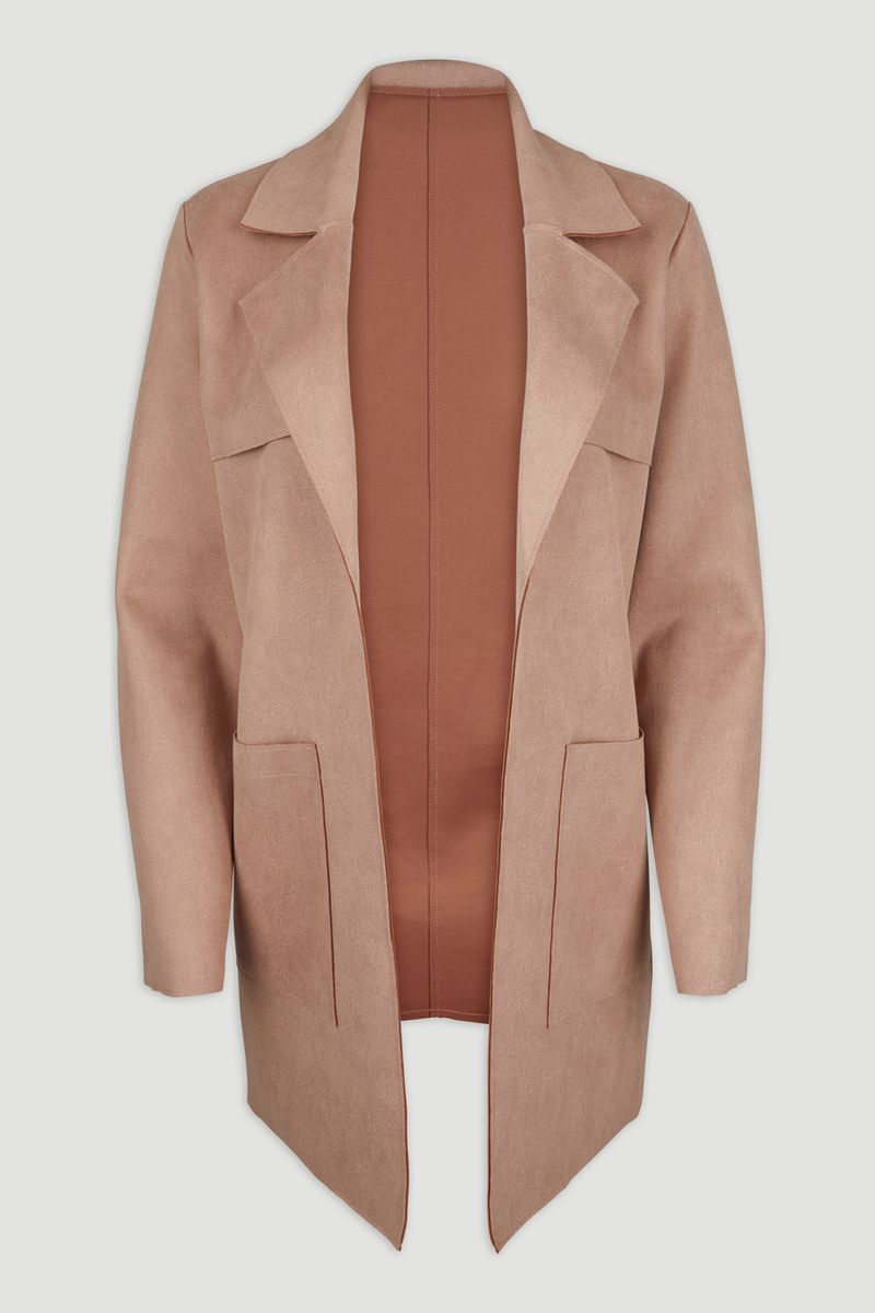 Brown Suedette Jacket