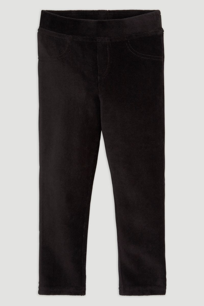 Black Velour Leggings 1-6yrs