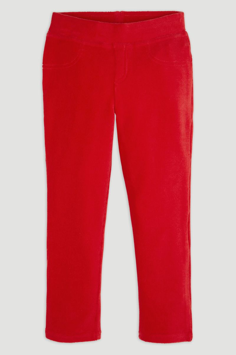 Red Velour Leggings