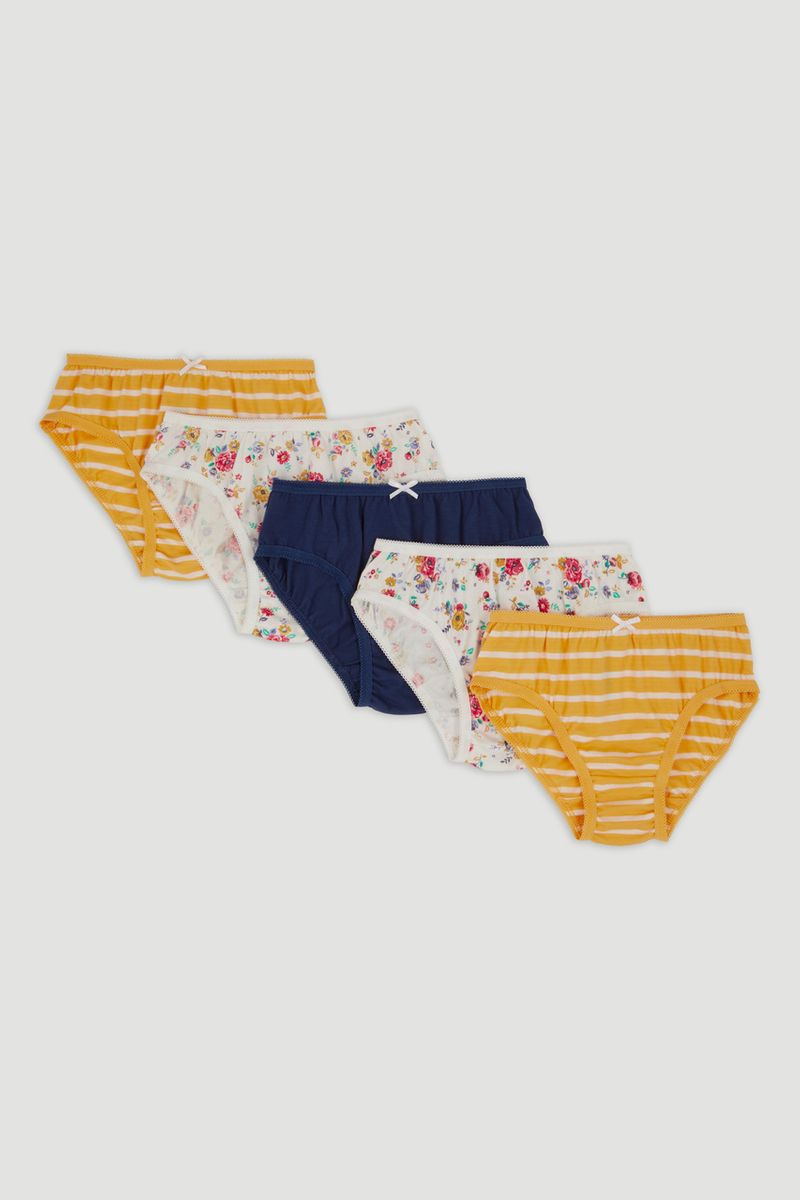 5 Pack Floral Briefs