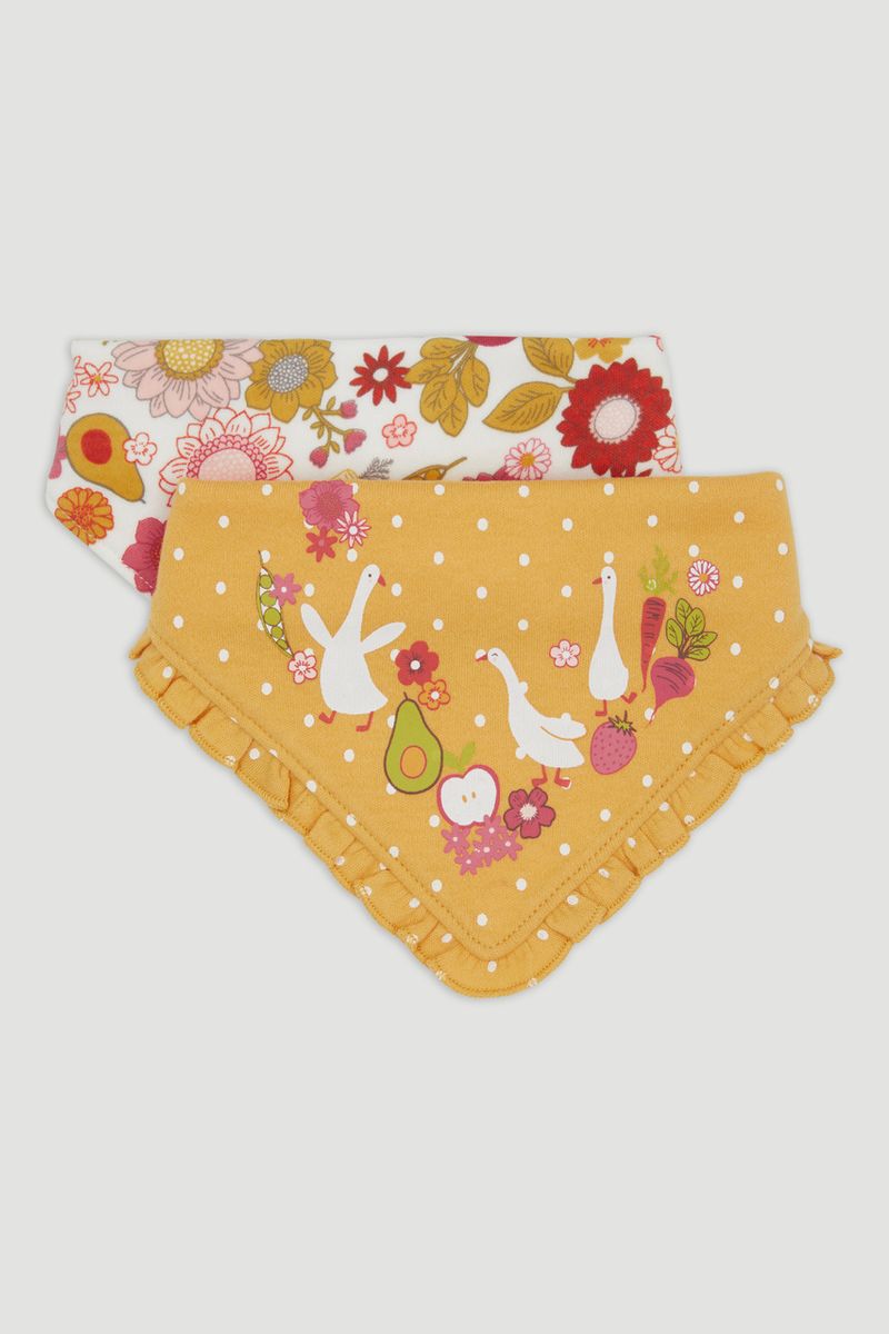 2 Pack Ochre Goose Bandana Bibs